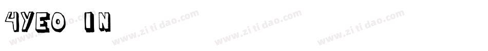 4YEO IN字体转换